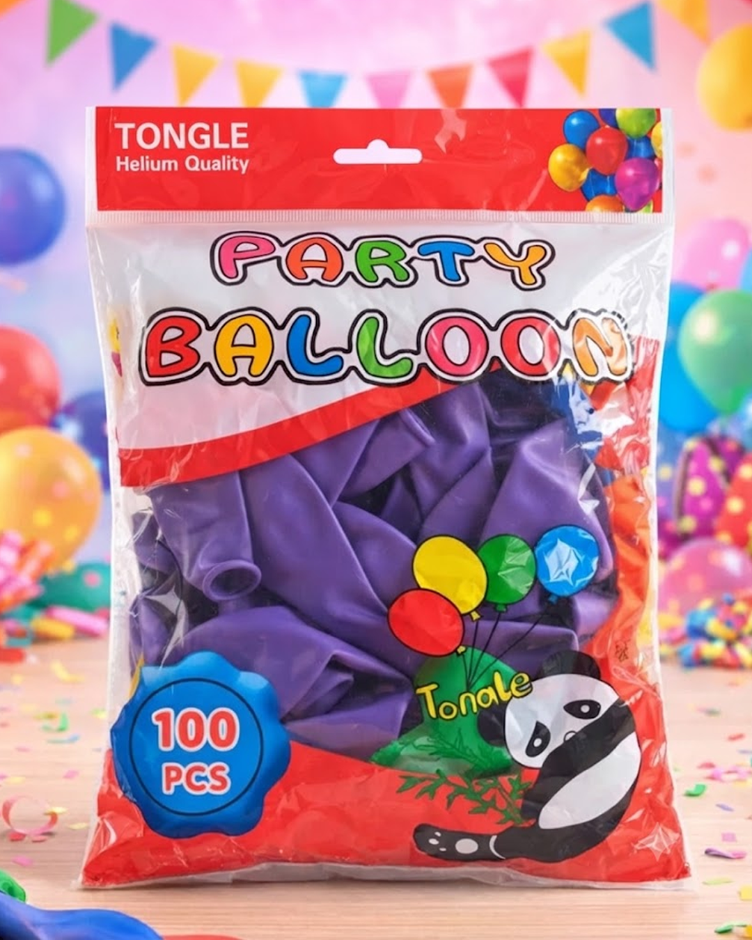 Tongle Party Latex Balloons – 100 Pieces Pack