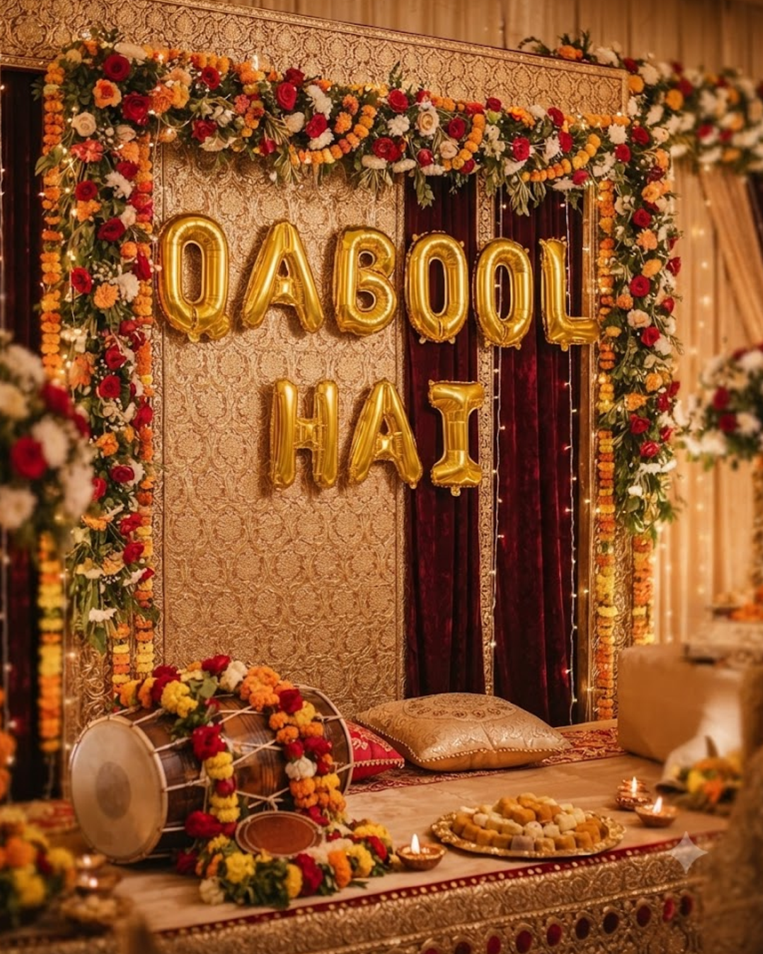 Qabool Hai Foil Balloon Set – 9 Pieces